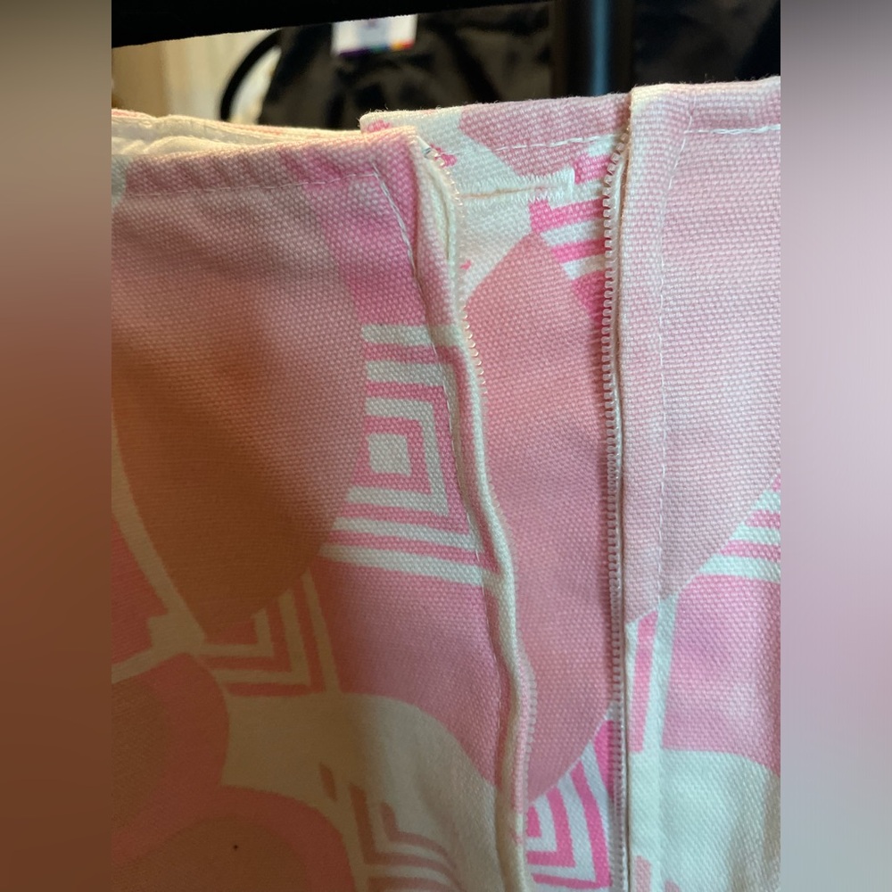 Pink Floral Geometric A-Line Mini Skirt Gordon of Philadelphia - Picture 8 of 10